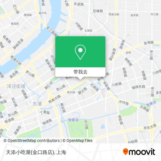 天添小吃屋(金口路店)地图