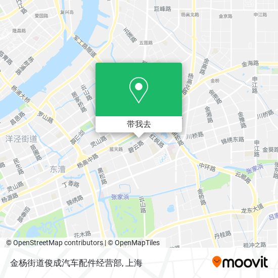 金杨街道俊成汽车配件经营部地图