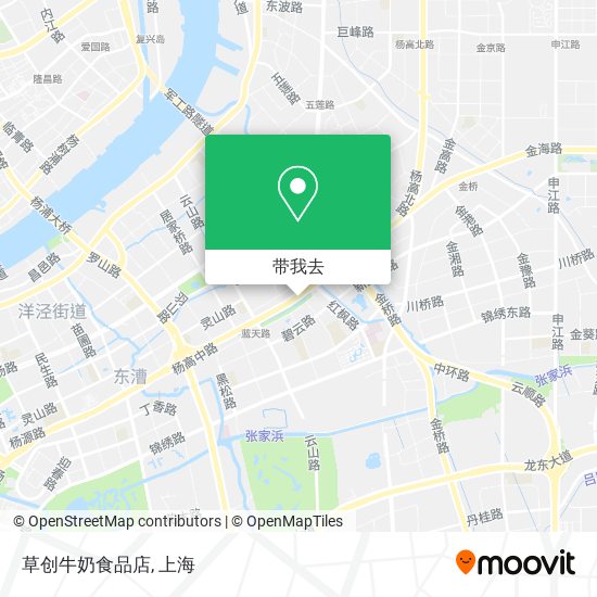 草创牛奶食品店地图