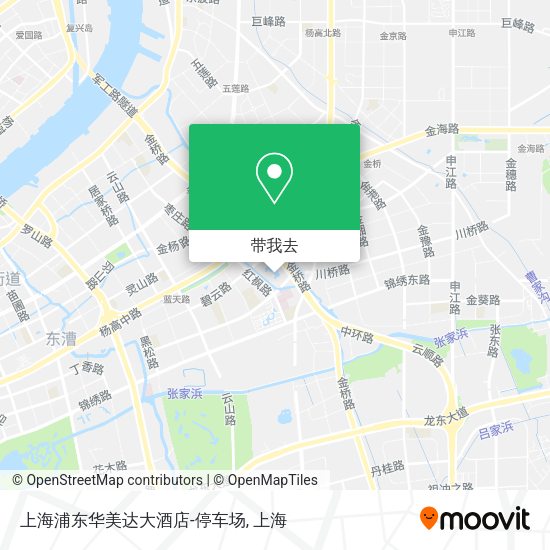 上海浦东华美达大酒店-停车场地图