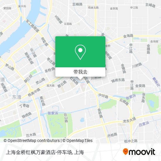 上海金桥红枫万豪酒店-停车场地图