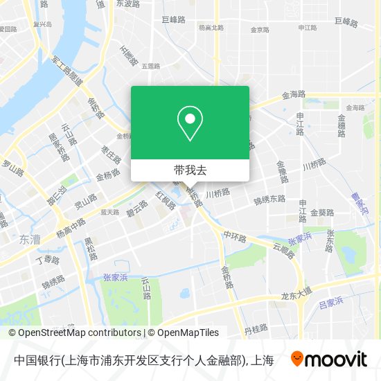 中国银行(上海市浦东开发区支行个人金融部)地图
