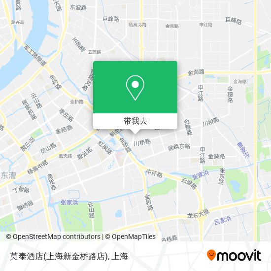 莫泰酒店(上海新金桥路店)地图