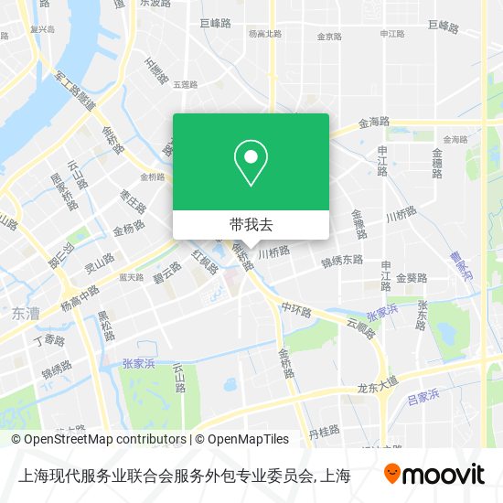 上海现代服务业联合会服务外包专业委员会地图