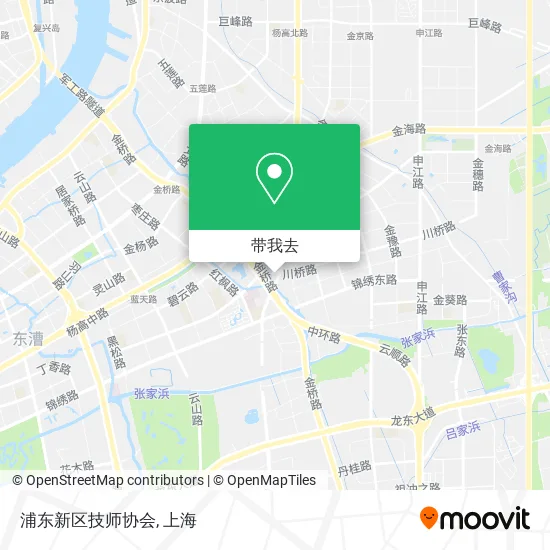 浦东新区技师协会地图