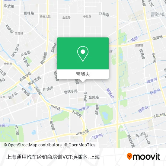 上海通用汽车经销商培训VCT演播室地图