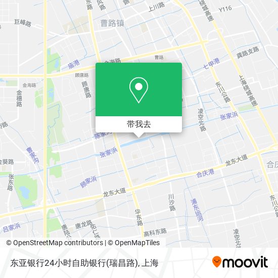 东亚银行24小时自助银行(瑞昌路)地图