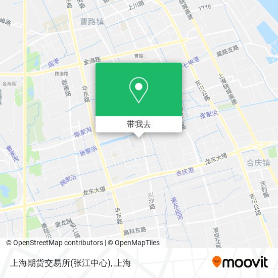 上海期货交易所(张江中心)地图