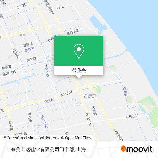 上海美士达鞋业有限公司门市部地图