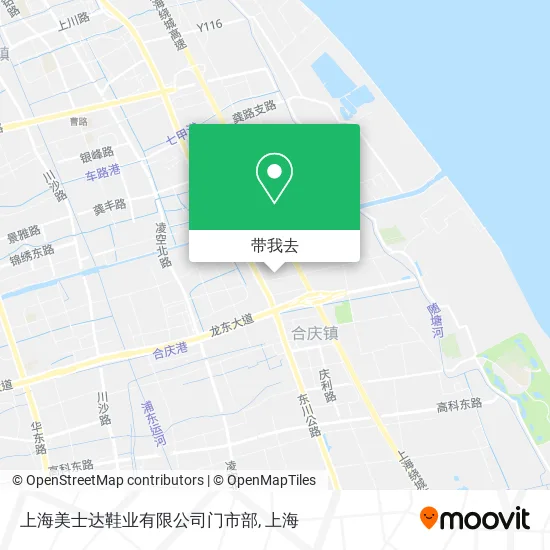 上海美士达鞋业有限公司门市部地图