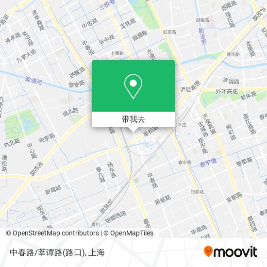 中春路/莘谭路(路口)地图