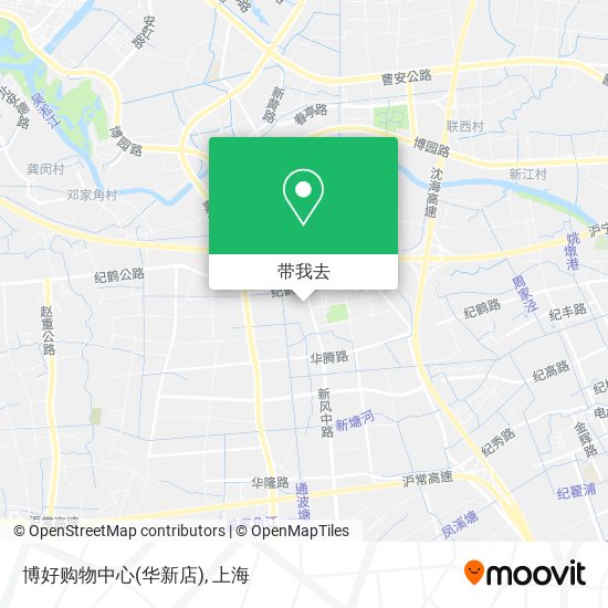 博好购物中心(华新店)地图