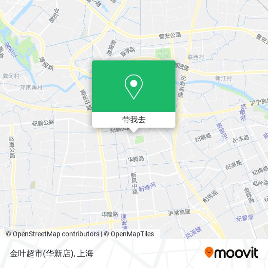 金叶超市(华新店)地图