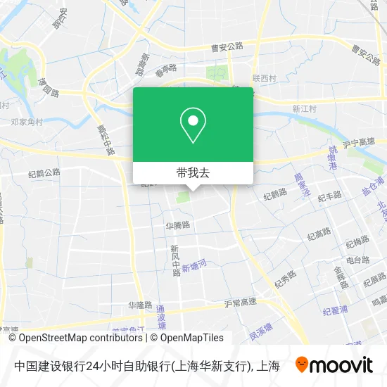 中国建设银行24小时自助银行(上海华新支行)地图