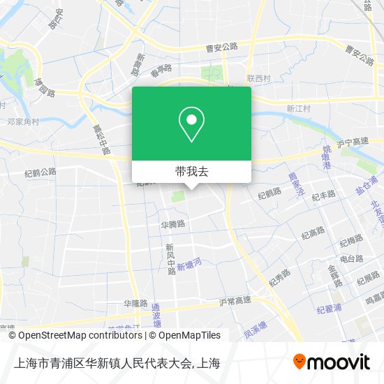 上海市青浦区华新镇人民代表大会地图
