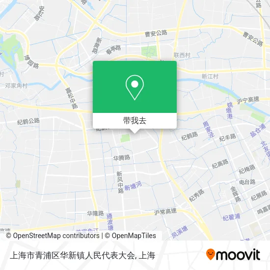上海市青浦区华新镇人民代表大会地图