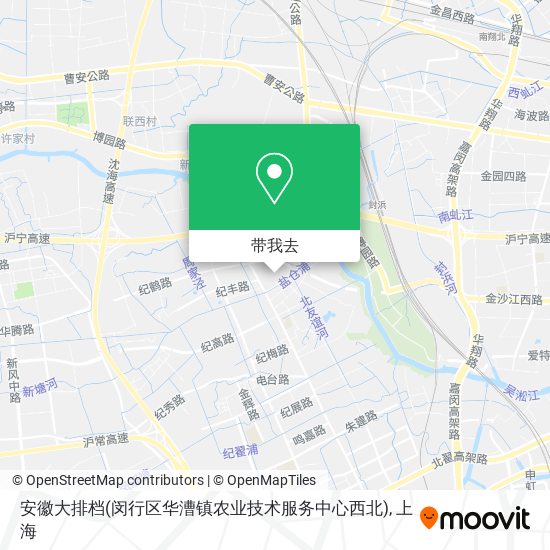 安徽大排档(闵行区华漕镇农业技术服务中心西北)地图