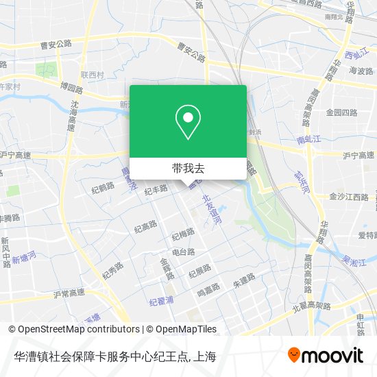 华漕镇社会保障卡服务中心纪王点地图