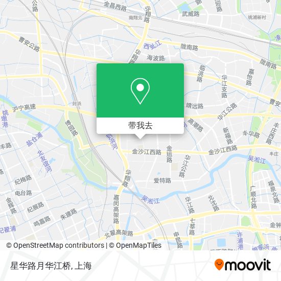 星华路月华江桥地图