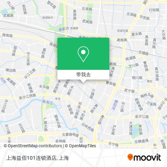 上海益佰101连锁酒店地图