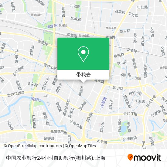 中国农业银行24小时自助银行(梅川路)地图