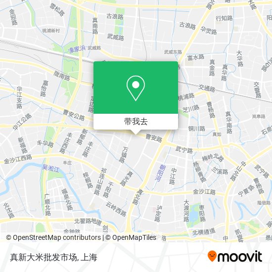 真新大米批发市场地图