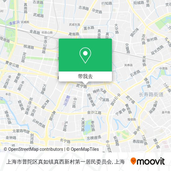 上海市普陀区真如镇真西新村第一居民委员会地图