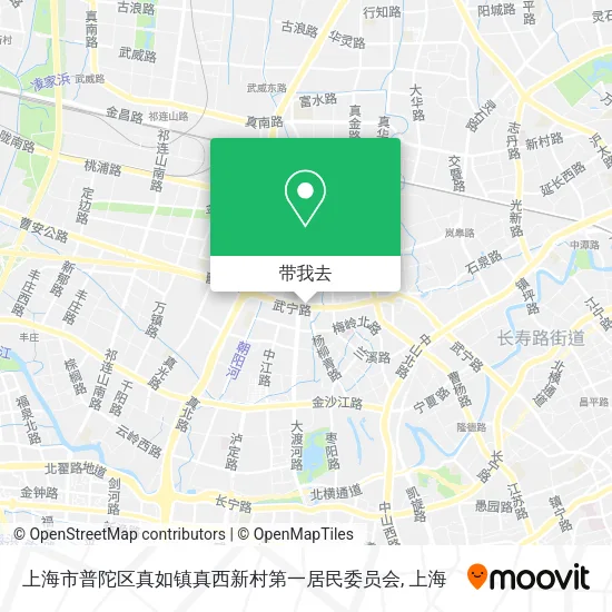 上海市普陀区真如镇真西新村第一居民委员会地图