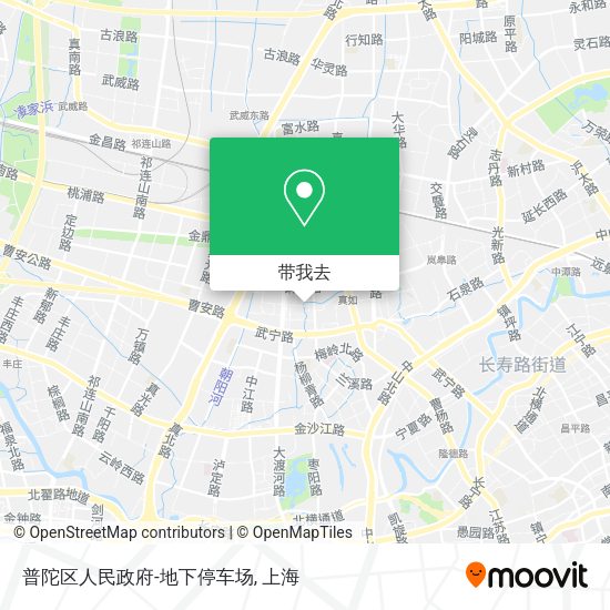 普陀区人民政府-地下停车场地图