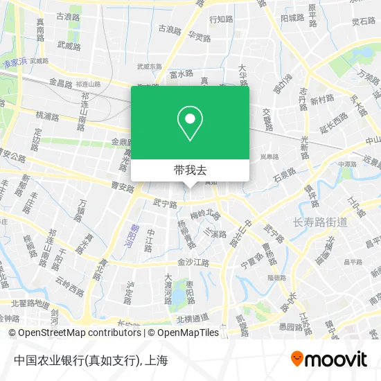 中国农业银行(真如支行)地图