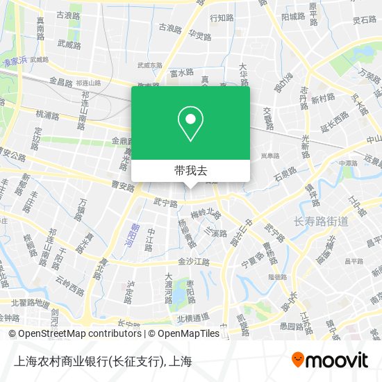 上海农村商业银行(长征支行)地图