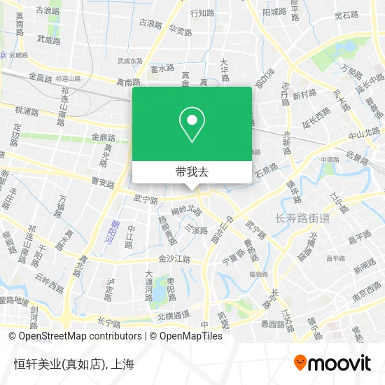 恒轩美业(真如店)地图