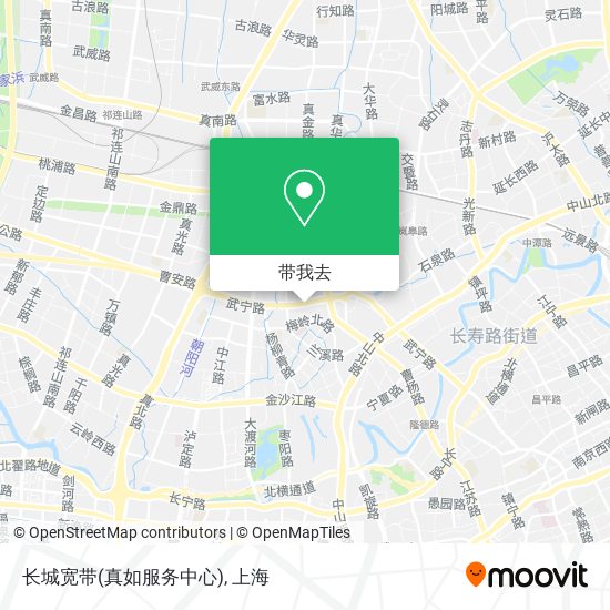 长城宽带(真如服务中心)地图