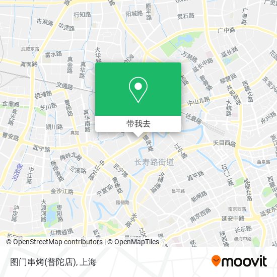 图门串烤(普陀店)地图
