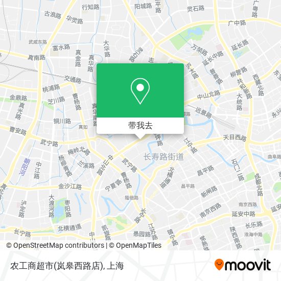 农工商超市(岚皋西路店)地图