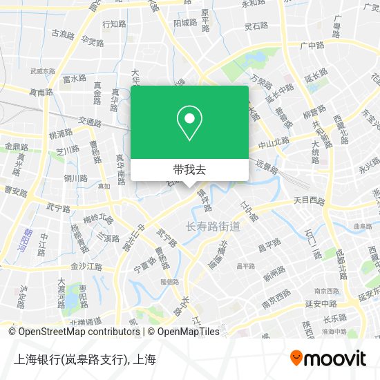 上海银行(岚皋路支行)地图