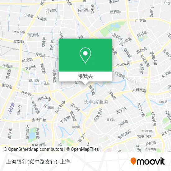 上海银行(岚皋路支行)地图