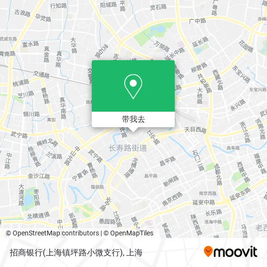 招商银行(上海镇坪路小微支行)地图