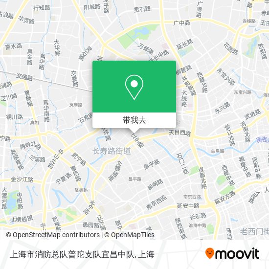 上海市消防总队普陀支队宜昌中队地图