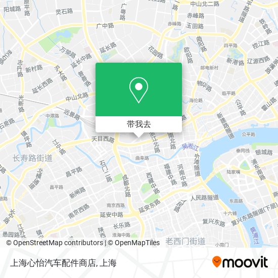 上海心怡汽车配件商店地图