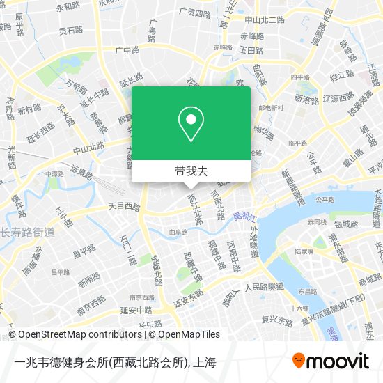 一兆韦德健身会所(西藏北路会所)地图