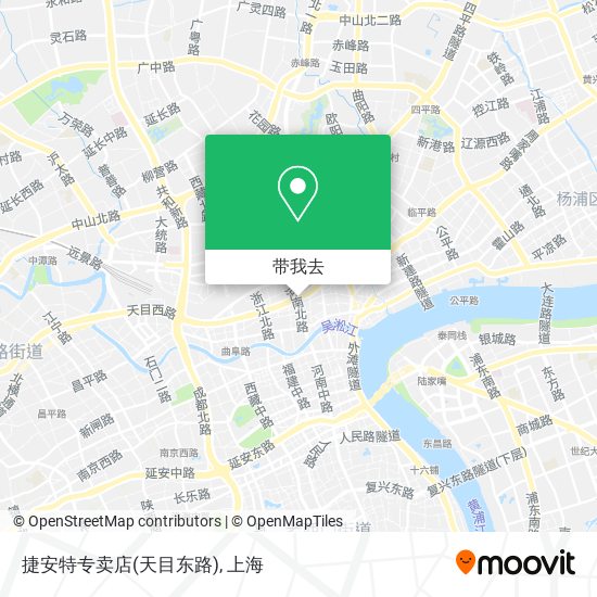捷安特专卖店(天目东路)地图