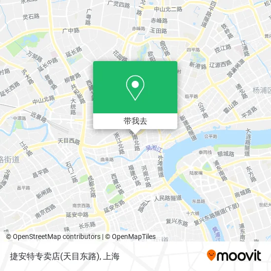 捷安特专卖店(天目东路)地图