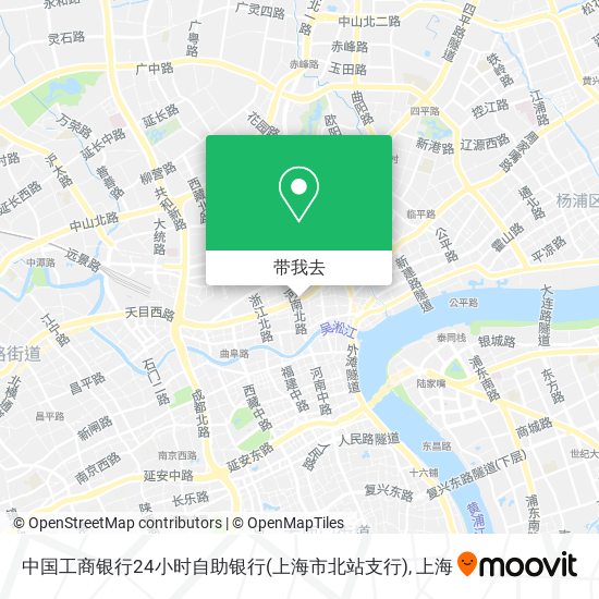 中国工商银行24小时自助银行(上海市北站支行)地图