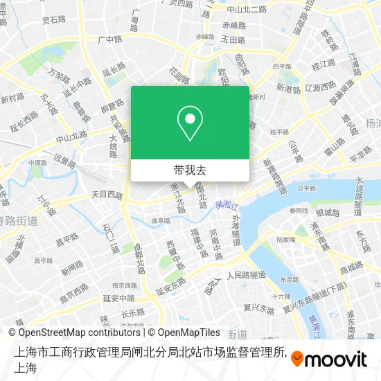 上海市工商行政管理局闸北分局北站市场监督管理所地图
