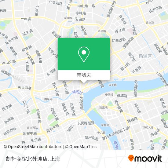 凯轩宾馆北外滩店地图
