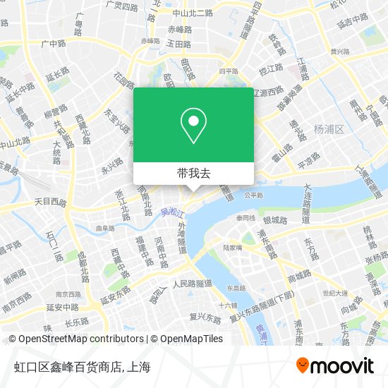 虹口区鑫峰百货商店地图