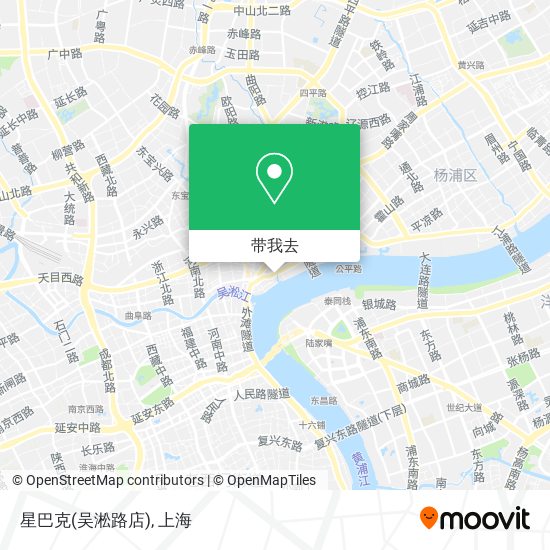 星巴克(吴淞路店)地图