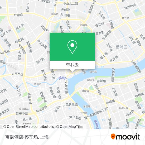 宝御酒店-停车场地图