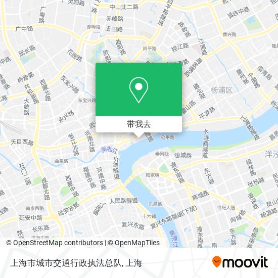 上海市城市交通行政执法总队地图